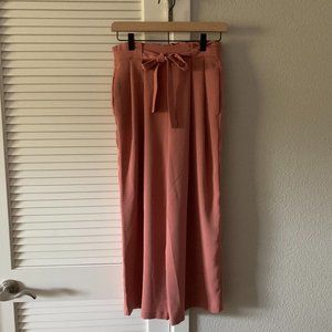 ZARA Women Wide Leg Pant, Pink, Size XS